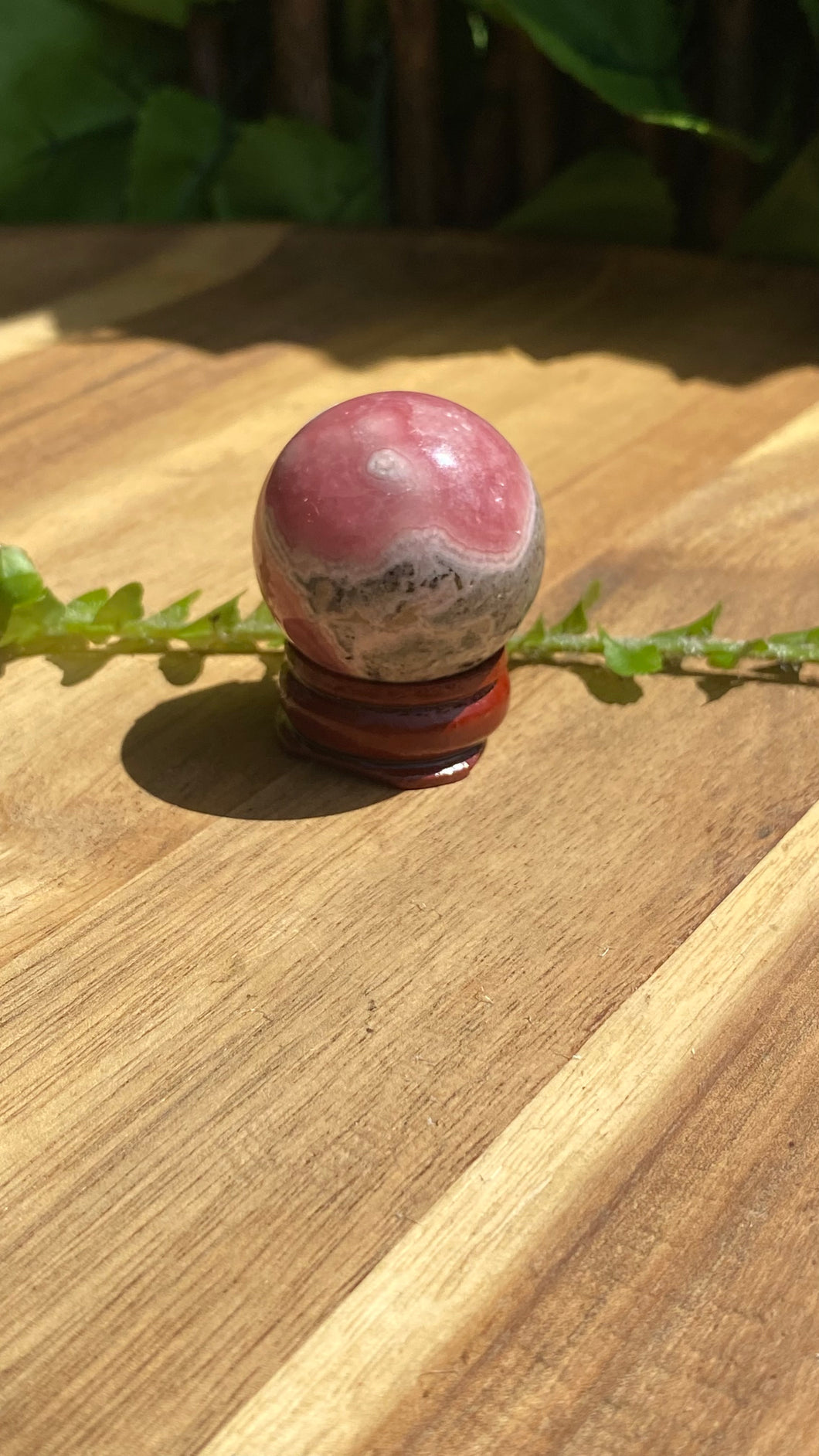 Rhodochrosite sphere