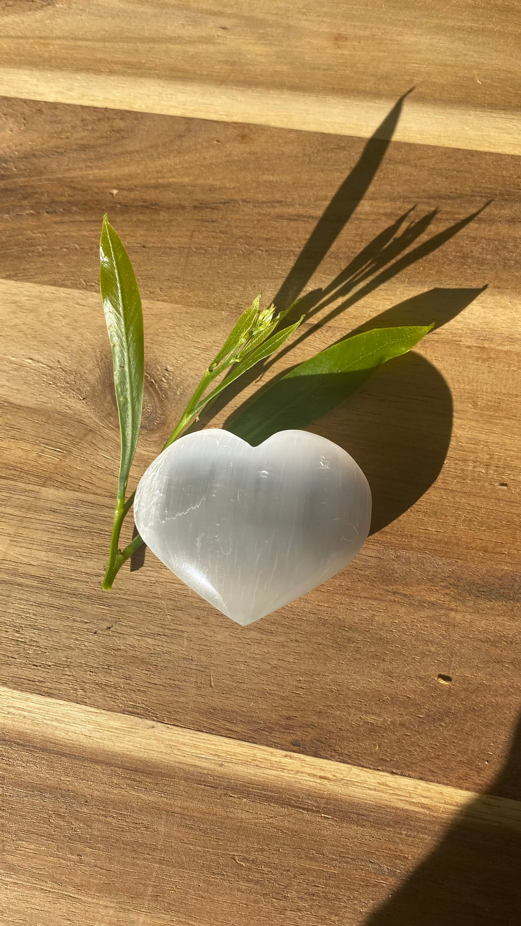 Selenite Heart