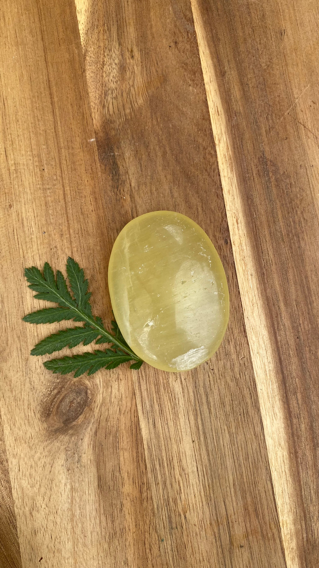 Lemon calcite palm