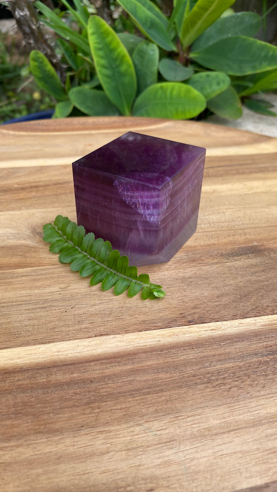 Purple Fluorite Cube