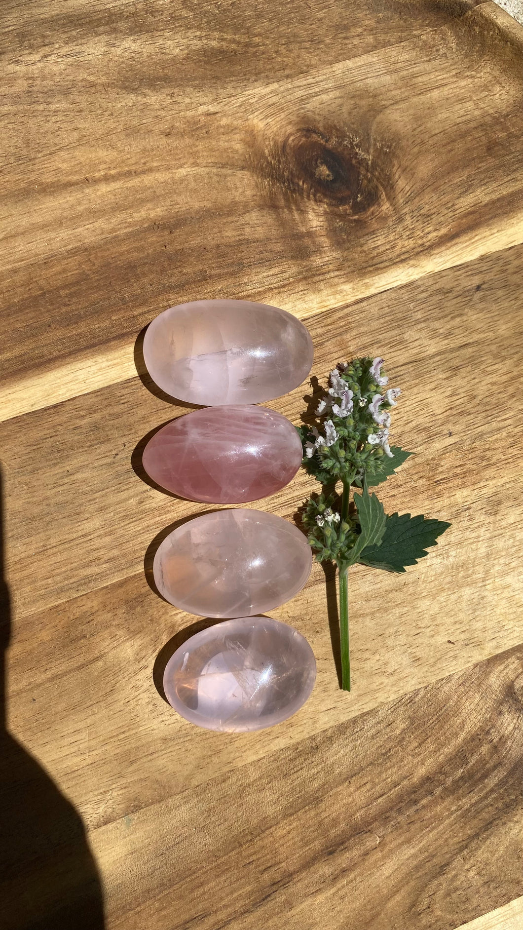 Rose Quartz palm stones