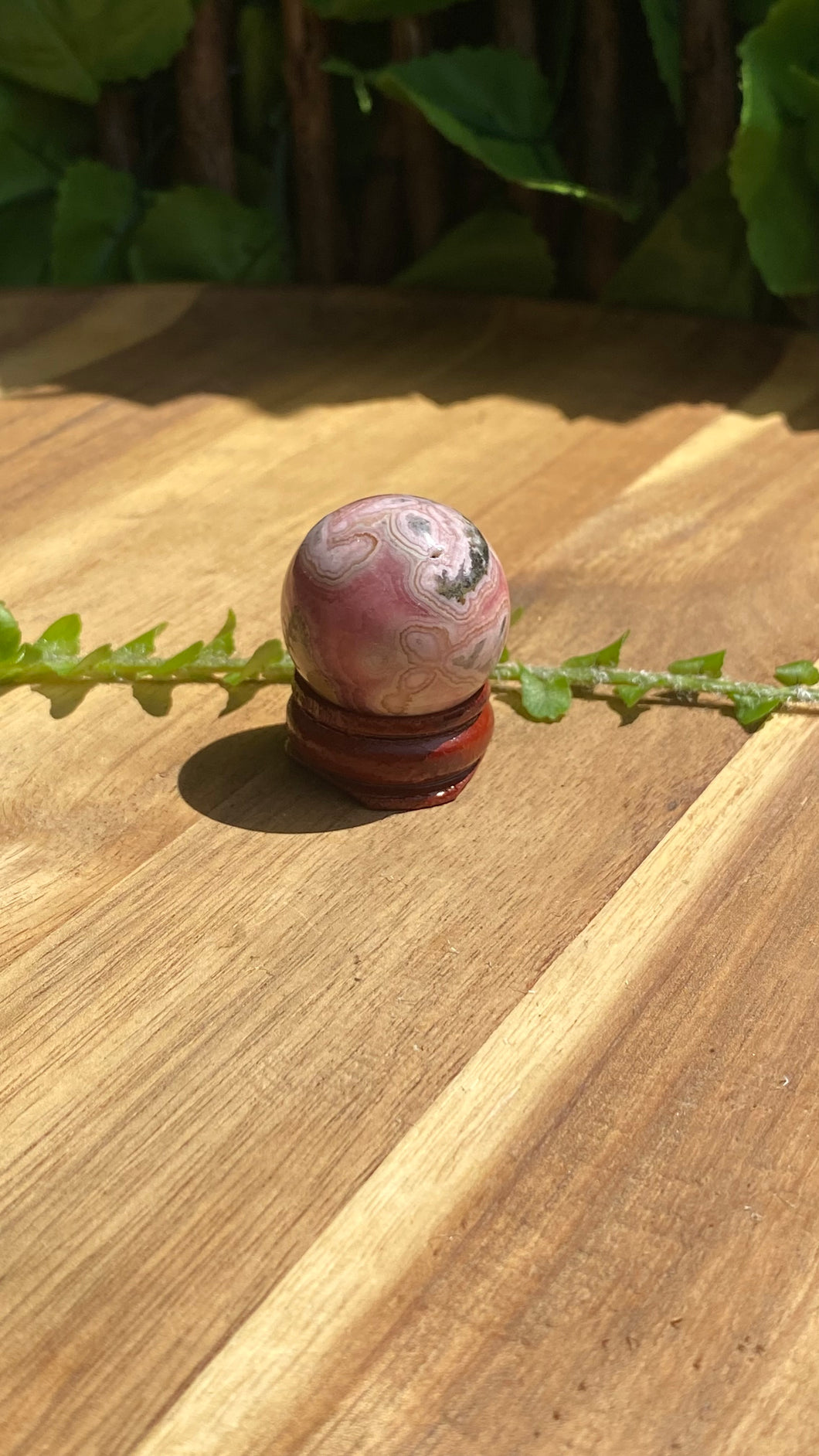 Rhodochrosite sphere