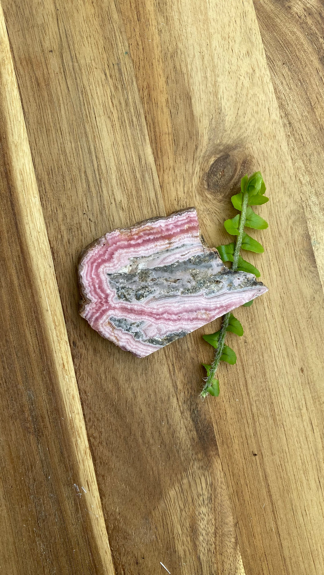 Rhodochrosite slice