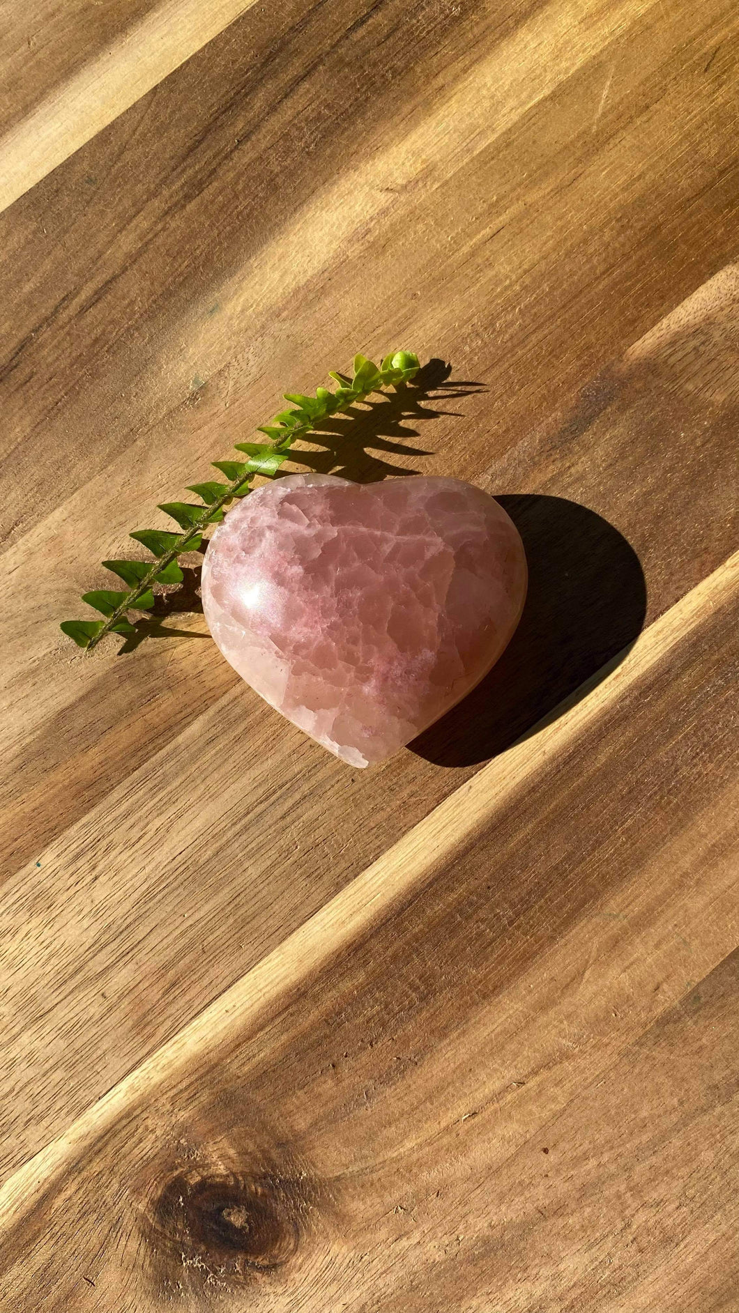 Rose Calcite heart