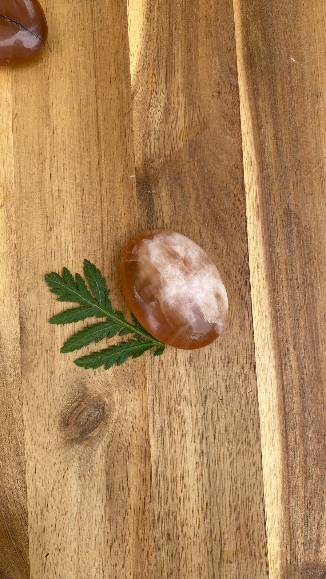 Honey Calcite Palm